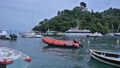Travel Italy - Local Passenger Ferry Leaving Portofino Marina - 29,97fps Ntsc