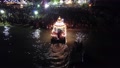 Back View Of Floating Chariot And The Devotees