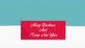 Banner With Merry Christmas And Happy New Year Text