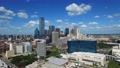 Aerial Drone Shot Of Downtown Dallas And Omni Hotel
