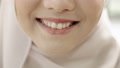 Close-Up Video Of Muslim Girls' Eyes And Smiles