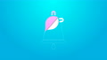 Pink Line Ringing Bell Icon Isolated On Blue Background. Alarm Symbol, Service