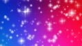 Beautiful Stars Falling On Colorful Background With Blurry Glitter Particles