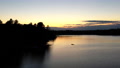 Lyman Me Fall Foliage Kennebunk Lake Sunset Silhouette Dock Push Hover