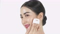 Beauty Concept Of 4k Resolution. Asian Young Woman Applying Face Powder Found