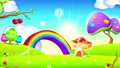 Beautiful Fairy Background With Rainbow And Balloon 2d Animation