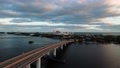 Amazing Aerial Time Lapse (Hyperlapse) Of Cars Driving Through A Bridge At