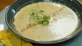 Healthy Eating, Serving Mushroom Cream Soup In A Bowl
