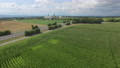 Drone Flies Towards A Wheat Silo In France