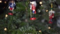 Decoration Toy Nutcracker On Christmas Tree. Nutcracker Soldier On A